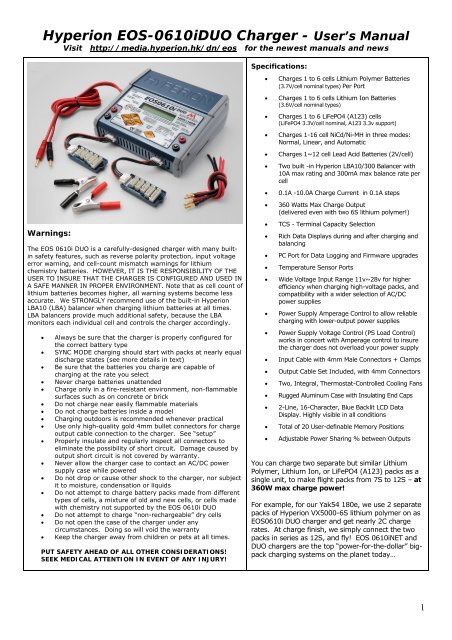 EOS 0610i DUO Manual - Hyperion