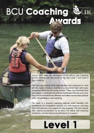 Level 1 Certificate in Coaching Paddlesport - Overview