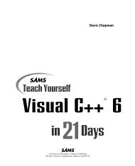 Sams Teach Yourself Visual C++® 6 in 21 Days