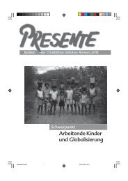 Arbeitende Kinder und Globalisierung - Christliche Initiative Romero ...