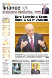 Euro-Schwäche: Krone, Rubel & Co im Aufwind - MediaNET.at