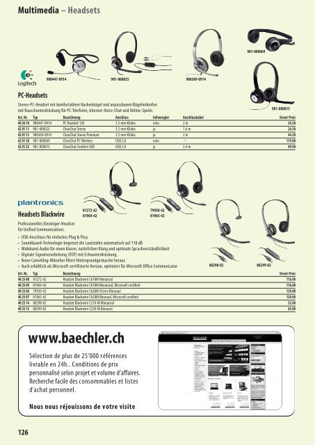 EDV- und Office-Zubehör - Baechler computers