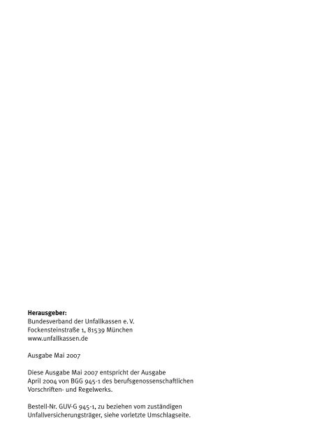 Prüfbuch für Hebebühnen GUV-G 945-1 - Unfallkasse NRW