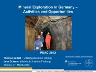 Mineral exploration in Germany - Deutsche Rohstoffagentur