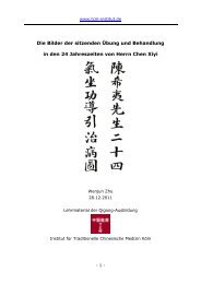 Qigong-Lehrmaterial - TCM-Institut Köln