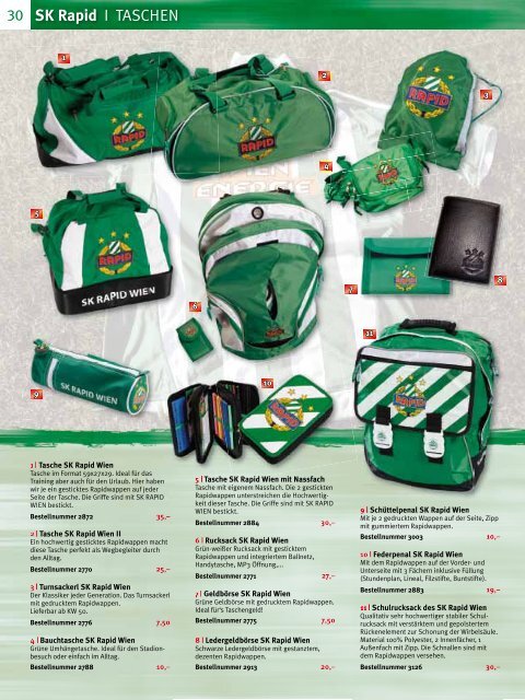 30 Sk Rapid I Taschen Sk Rapid Wien