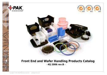 Front End and Wafer Handling Products Catalog - Net Motion