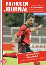 Download der Zeitung - FC Würzburger Kickers e.V.