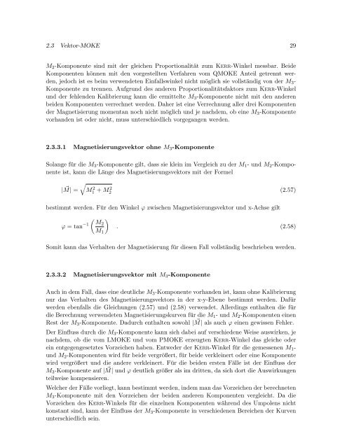 Vektor-MOKE-Untersuchungen an epitaktischen Eisenschichten