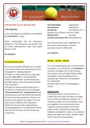 TGR-Newsletter vom 18. Dezember 2012 Liebe Mitglieder, unsere ...