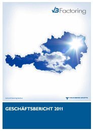 Geschäftsbericht 2011 - VB Factoring Bank AG