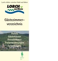 Unterkunftsverzeichnis 2010 - Lorch im Rheingau