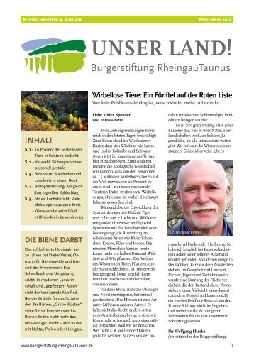 Downloads - Bürgerstiftung Unser Land! Rheingau und Taunus