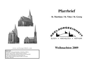 Pfarrbrief Weihnachten 2009 - Pfarrgemeinde St. Vitus Emmerich ...