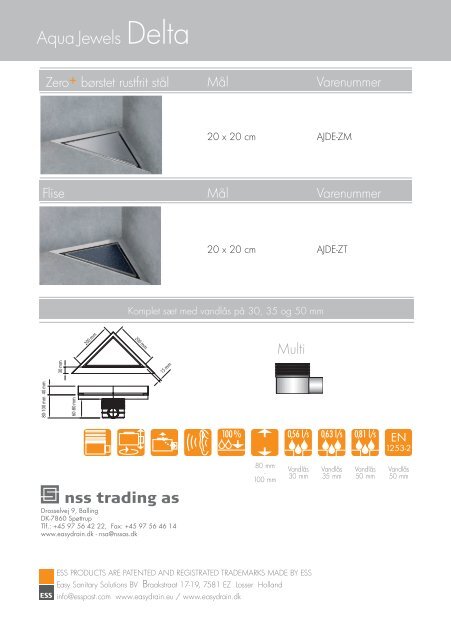 Waterstop - Easy Drain