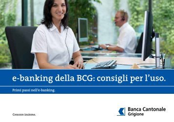 e-banking della BCG: consigli per l'uso.