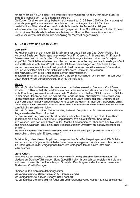 Protokoll 03 131211 Homepage - Gymnasium Bruckmühl