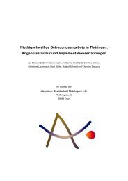 Niedrigschwellige Betreuungsangebote in Thüringen - Alzheimer ...