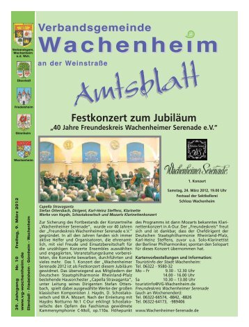 Amtsblatt vom 09.03.2012 - Verbandsgemeinde Wachenheim