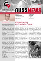 GUSSNEWS - Giesserei-Verband der Schweiz