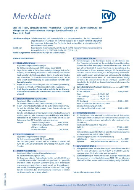 Merkblatt - Landesverband Thüringen der Gartenfreunde e.V.