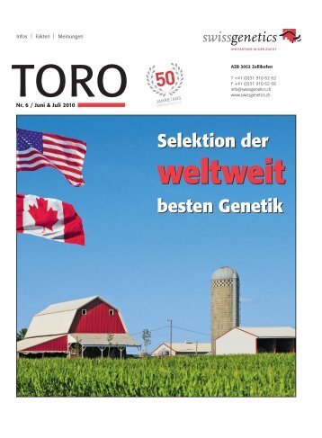 TORO 06/10 als PDF - Swissgenetics