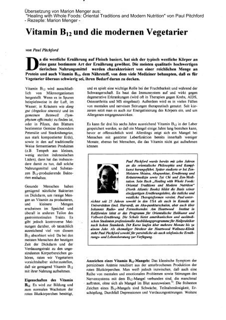 nahrungsmittel mit vitamin b12