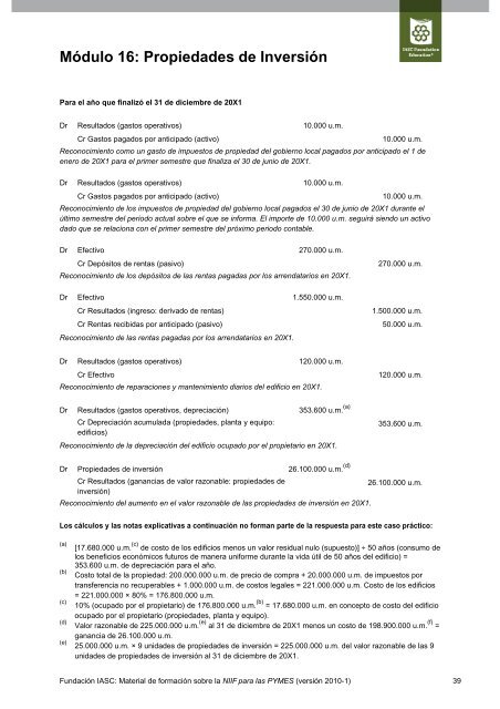 Módulo 16: Propiedades de Inversión