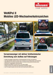 WeNiPol II Mobiles LED-Wechselverkehrszeichen - Nissen