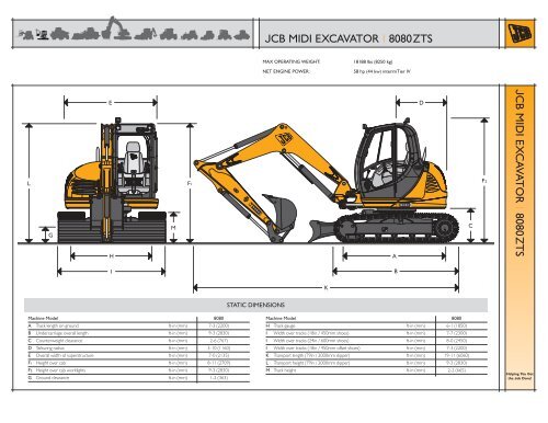 EX Works様 JCB MIDI EXCAVATOR | 8080ZTS JCB MIDI EX CA V A TOR 8080