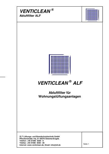 VENTICLEAN VENTICLEAN ALF - ZLT Lüftungs