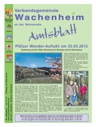 Amtsblatt vom 16.03.2012 - Verbandsgemeinde Wachenheim