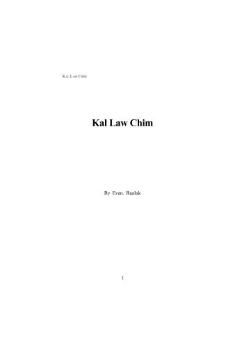 Kal law chim -By Evan.Rual Uk - Resources For Missions