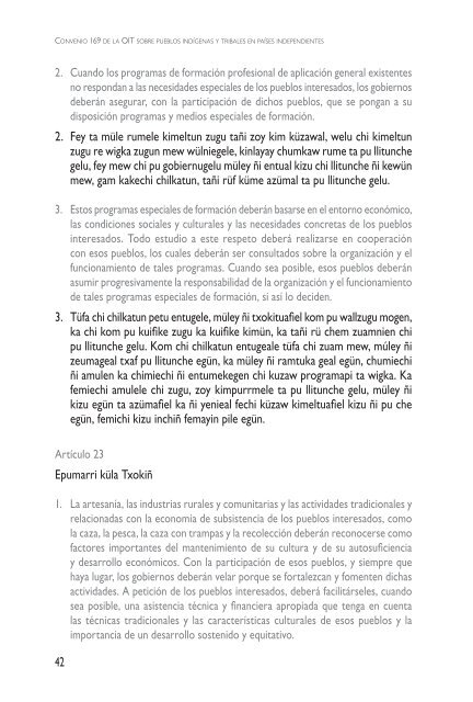 Convenio 169 sobre pueblos indígenas y tribales en