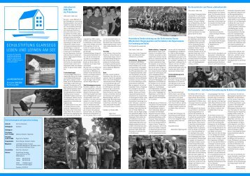 Jahresbericht 08-09 - Schulstiftung Glarisegg