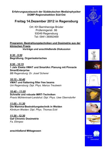 süddeutsches Medizinphysikertreffen 2012 [Schreibgeschützt] - DGMP