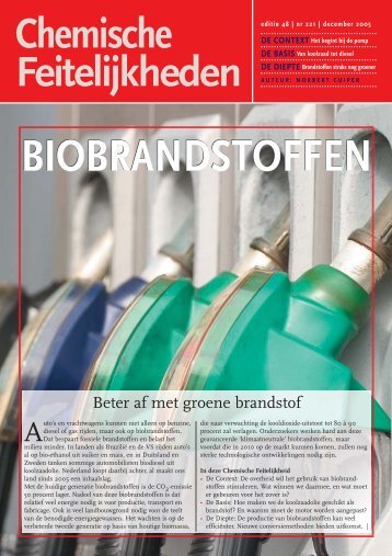 biobrandstoffen - Chemische Feitelijkheden