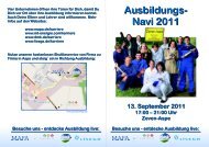 Flyer Ausbildungsnavi 2011