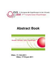 Kongress EVS 2011_Abstract Book 2011 - ErgotherapeutInnen ...