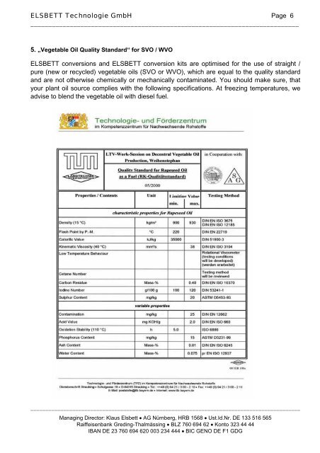 Pioneering Vegetable Oil Technology - Elsbett