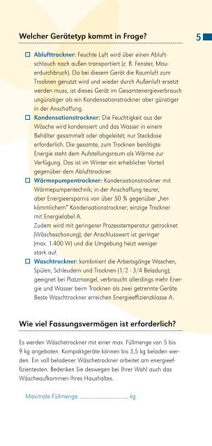 Checkliste für Ihre Kaufentscheidung: Wäschetrockner - Vattenfall