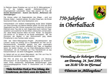 Öffnen als PDF! - Oberbalbach