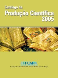 Catálogo da Produção Científica 2005 - ufcspa