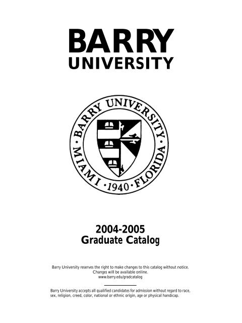 2004-2005 - Barry University