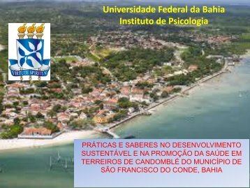 Universidade Federal da Bahia Instituto de Psicologia