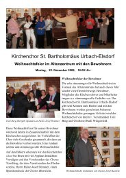 Kirchenchor St. Bartholomäus Urbach-Elsdorf - Altenzentrum Porz ...