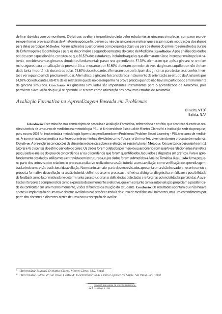 Resumo de Trabalhos - COBEM 2009 - Associação Brasileira de ...