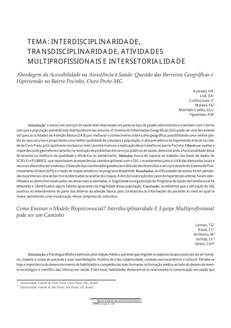 Resumo de Trabalhos - COBEM 2009 - Associação Brasileira de ...