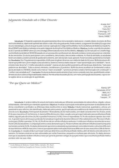 Resumo de Trabalhos - COBEM 2009 - Associação Brasileira de ...