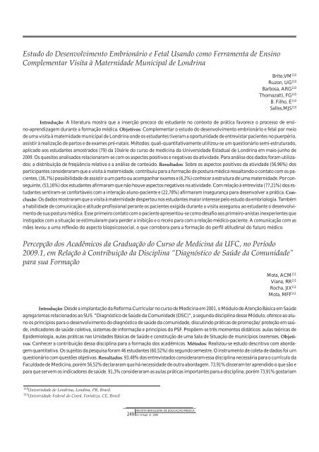 Resumo de Trabalhos - COBEM 2009 - Associação Brasileira de ...